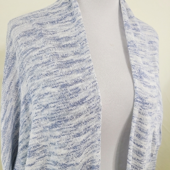 Michael Stars Joslyn open front cardigan blue heathered Medium - Picture 5 of 6
